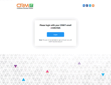 Tablet Screenshot of login.crmit.com